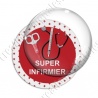 Image digitale - Super infirmier 02 - fond croix rouge