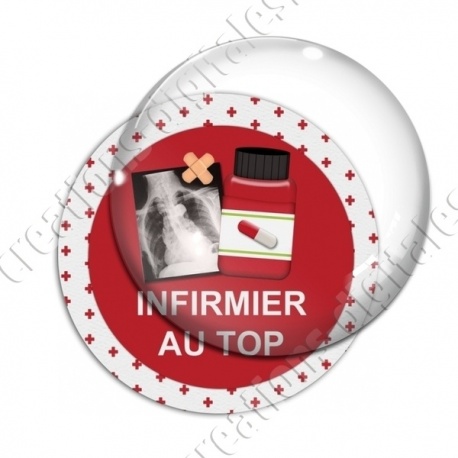 Image digitale - Infirmier au top 02 - fond croix rouge