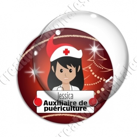 Image digitale - Auxiliaire de puériculture thème noel
