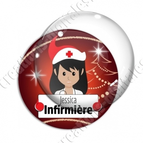 Image digitale - Infirmière thème noel
