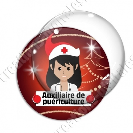Image digitale - Auxiliaire de puériculture thème noel
