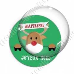 Image digitale - Maitresse - Joyeux noel renne