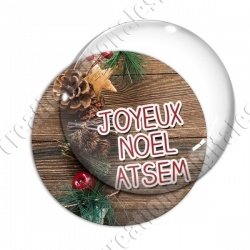 Image digitale - ATSEM- Joyeux noel  boisé