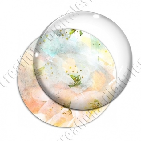 Image digitale - Fond fleurs blanches 01