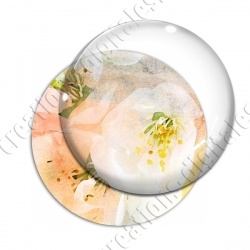 Image digitale - Fond fleurs blanches 02 zoom