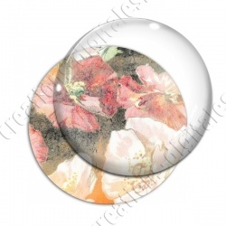 Image digitale - Fond fleurs rouges 03
