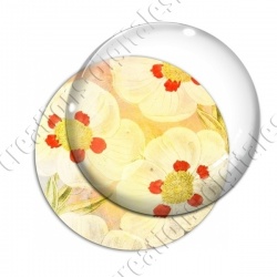Image digitale - Fond fleurs blanches 06