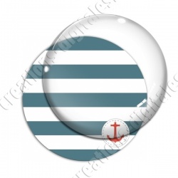 Image digitale - marinière et ancre rouge