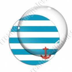Image digitale - marinière et ancre rouge