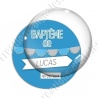 Image digitale - Baptême de - Fond bleu