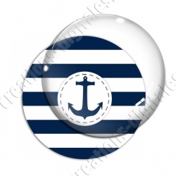 Image digitale - Marinière et ancre bleue