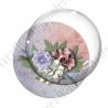 Image digitale - Composition florale 3 - Fond bicolore