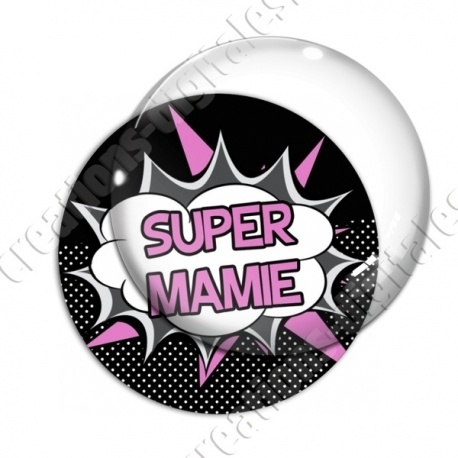 Image digitale - Comics - Super mamie- Rose