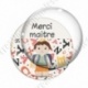 Image digitale - Merci maître - Lettres et écolier