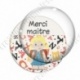 Image digitale - Merci maître - Lettres et écolière