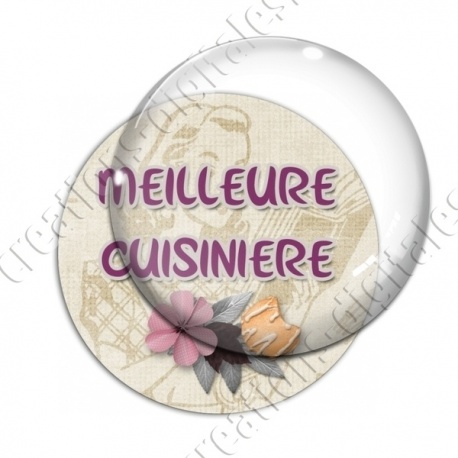 Image digitale - Meilleure cuisinière - fond vintage