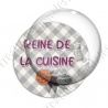 Image digitale - Reine de la cuisine - fond gris