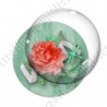 Image digitale - Montage fleur rouge et libellule