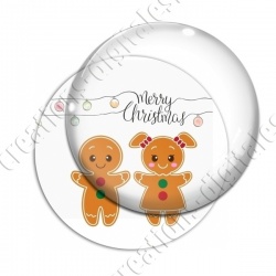 Image digitale - Merry christmas couple gingerbread