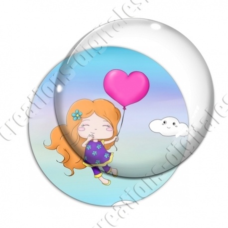 Image digitale - Fille au ballon