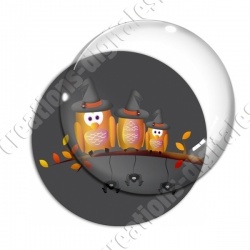Image digitale - Halloween - Hiboux