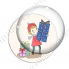 Image digitale - Jeune fille et cadeaux