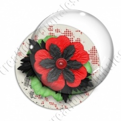 Image digitale - Montage fleurs rouges et noires 03