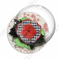 Image digitale - Montage fleurs rouges et noires 04