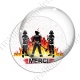 Image digitale - Merci les pompiers