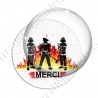 Image digitale - Merci les pompiers