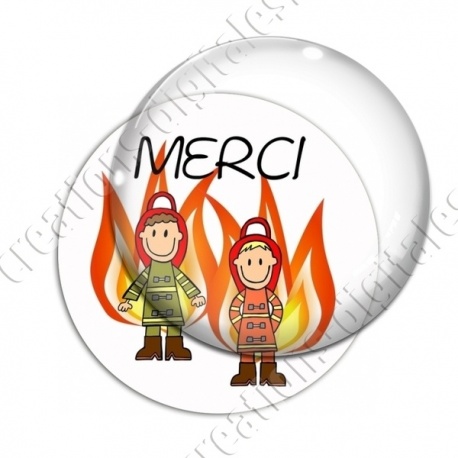 Image digitale - Merci les pompiers