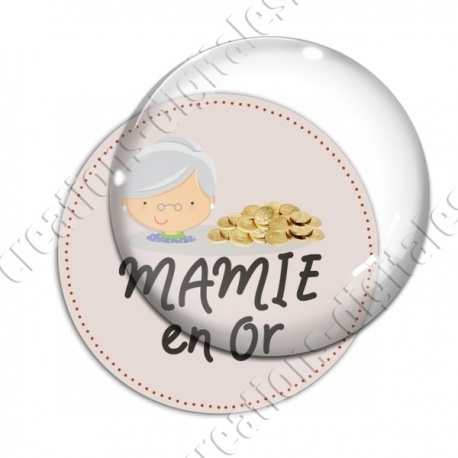 Image digitale - Mamie en or