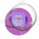 Image digitale - Hibou violet sur fond violet