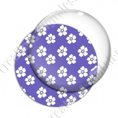 Image digitale - Motif fleur violet