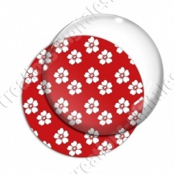 Image digitale - Motif fleur  rouge