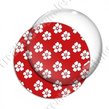 Image digitale - Motif fleur  rouge