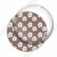 Image digitale - Motif fleur  marron