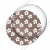 Image digitale - Motif fleur  marron