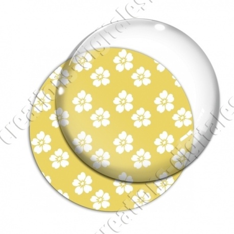 Image digitale - Motif fleur  jaune