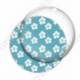 Image digitale - Motif fleur  cyan
