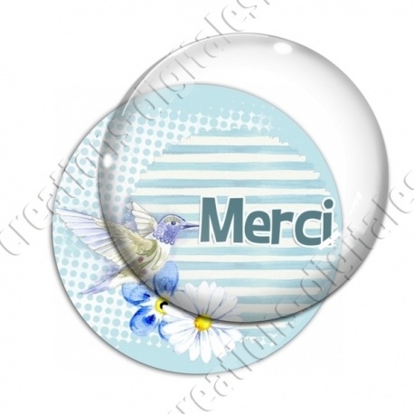Image digitale - Merci fond oiseau