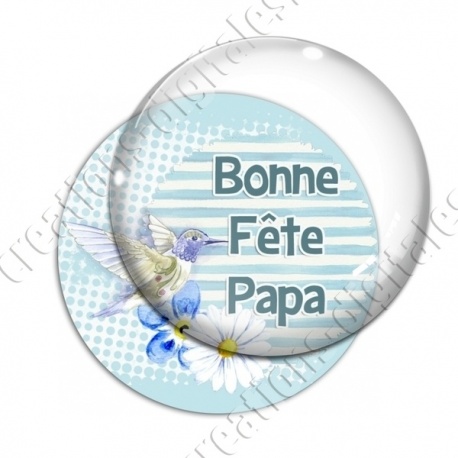 Image digitale - Bonne fête papa fond oiseau