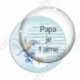 Image digitale - Papa je t'aime fond oiseau