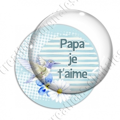 Image digitale - Papa je t'aime fond oiseau