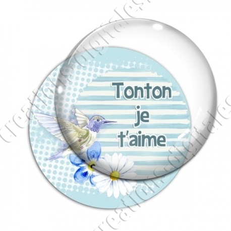 Image digitale - Tonton  je t'aime fond oiseau