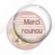 Image digitale - Merci Nounou fond fleuri