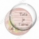 Image digitale - Tata je t'aime fond fleuri
