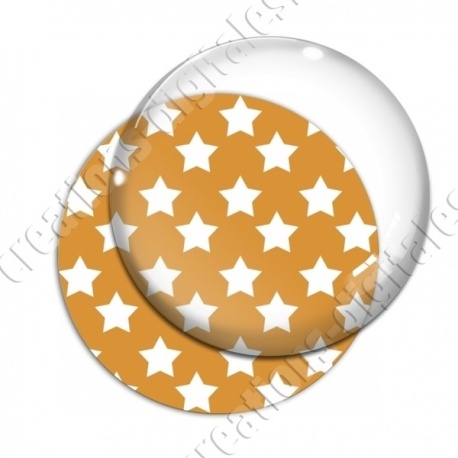 Image digitale - Motif étoile orange