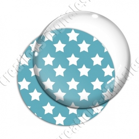 Image digitale - Motif étoile cyan