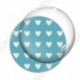 Image digitale - Motif coeur cyan